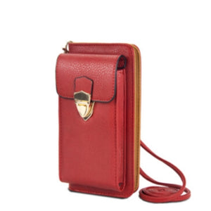 Wallet crossbody bag - red