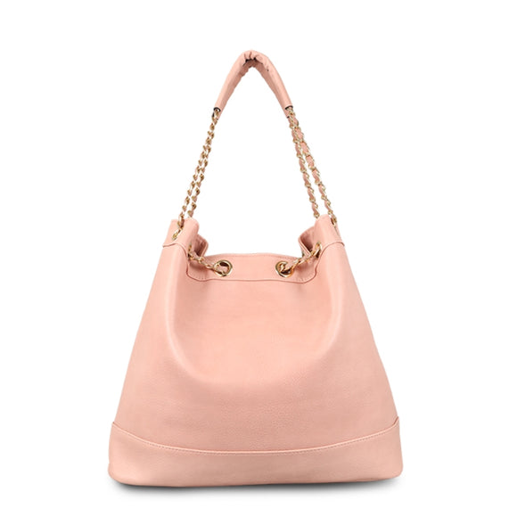 Chain bucket bag - pink