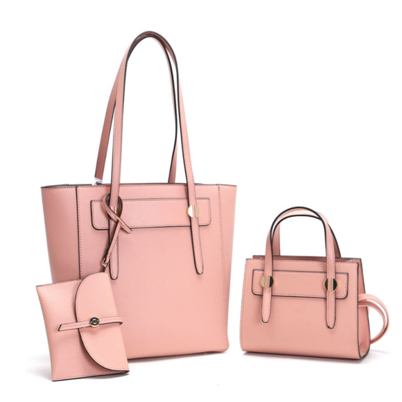 3-in-1 tote set - pink