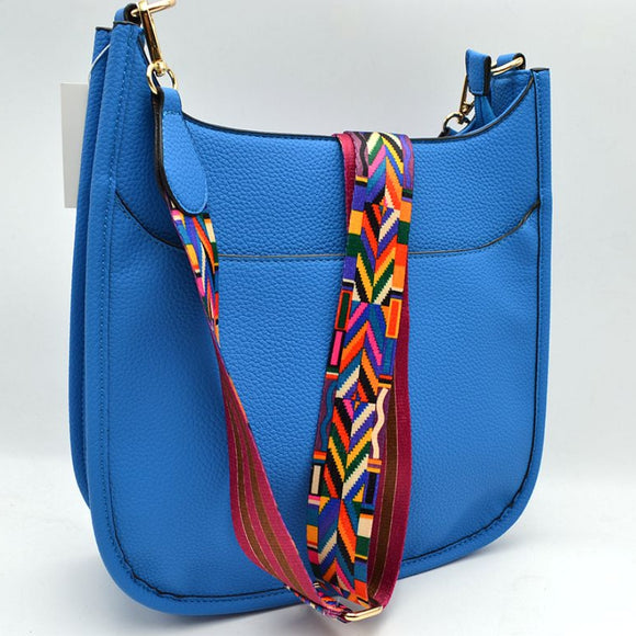 Hobo bag with fashion strap - turquoise