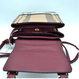 3 ways to wear belted backpack - burgundy