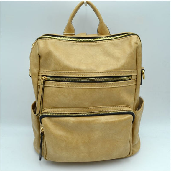 Convertible backpack - taupe