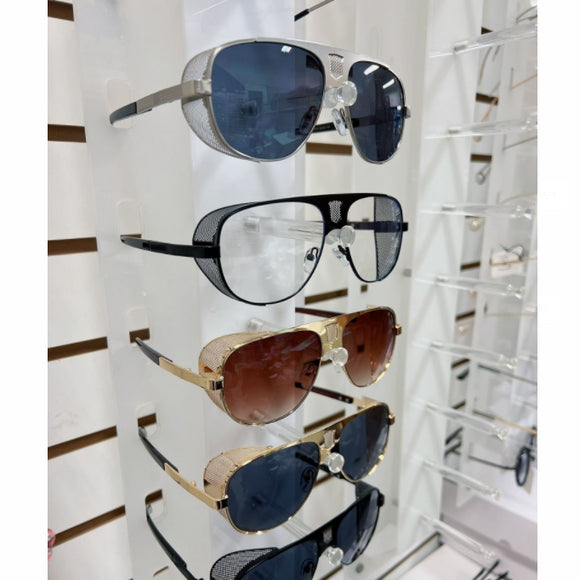 [12pcs] Mesh side shield frame sunglasses ($4.5/pc)