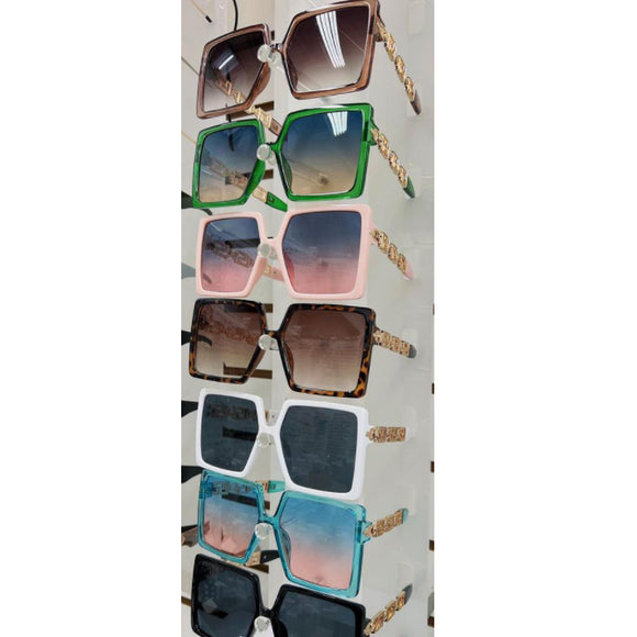 [12pcs] Oversize square frame sunglasses ($3.5/pc)