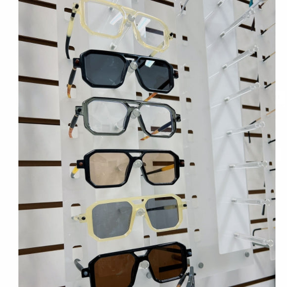 [12pcs] Square frame two-tone leg sunglasses ($4/pc)