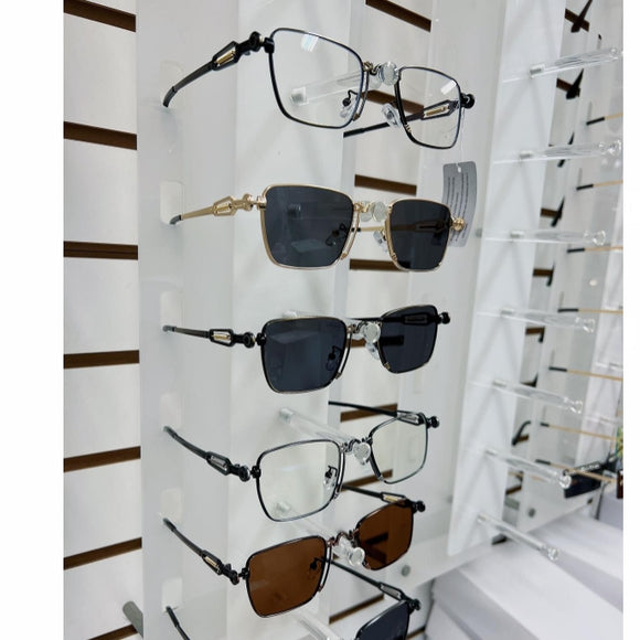 [12pcs] Metal square frame sunglasses ($4.5/pc)