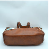 Patchwork tote bag - brown