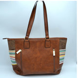 Patchwork tote bag - stone