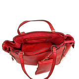 3-in-1 side zipper handbag set - yellow