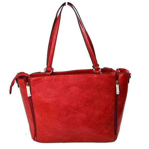 3-in-1 side zipper handbag set - grey