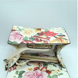 Turn-lock floral print tote with wallet - multi