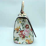 Turn-lock floral print tote with wallet - multi