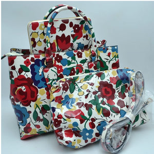 3-in-1 floral print handbag set - multi