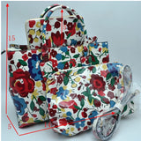 3-in-1 floral print handbag set - multi