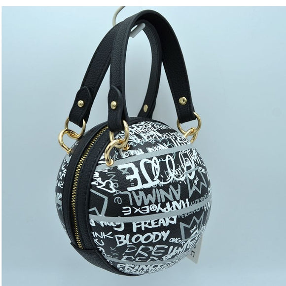 6-inch Graffiti basketball chain shoulder bag - mutli 6