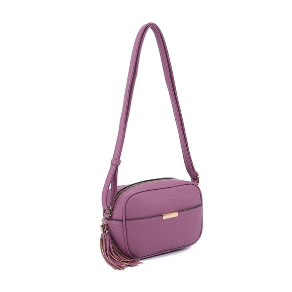 Tassel crossbody bag - violet
