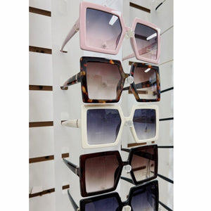 Square shape sunglasses with wide frame ($3/pc)