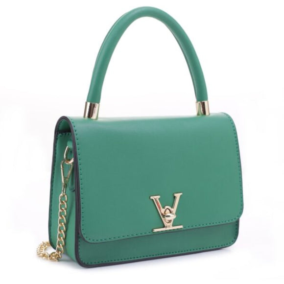 Small satchel bag - green