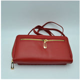 Weaving wallet crossbody bag - red
