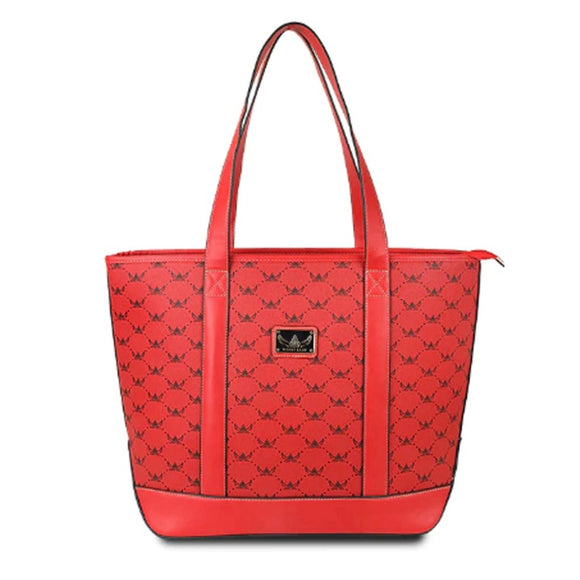 Patent Wendy Keen monogram tote - red