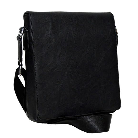 Unisex classic crossbody bag - black