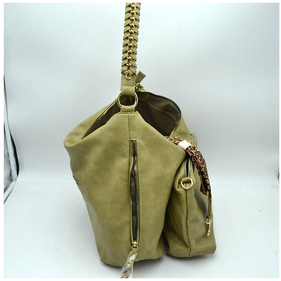 2-in-1 shoulder bag set - brown