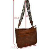 Classic shoulder bag with fashion strap - stone