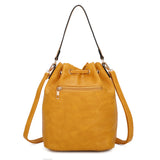 Bucker drawstring with wallet - gold