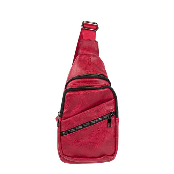 Utility sling bag - burgundy