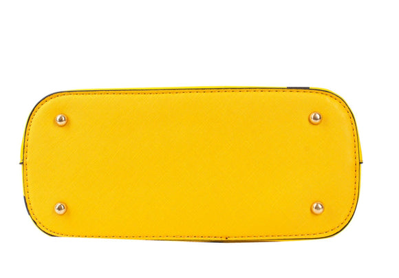 Polka dot crossbody bag - yellow