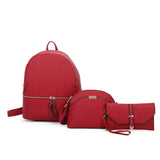 3-in-1 backpack set - red