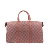 Monogram pattern weekender bag - pink