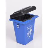 Recycle trash can clutch - green