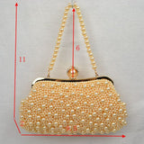 Pearl evening bag - white