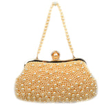 Pearl evening bag - champagne
