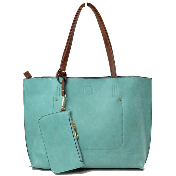 3 in 1 tote set - light green