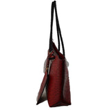 Crocodie tote with pouch - black