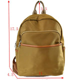 Nylon backpack - olive