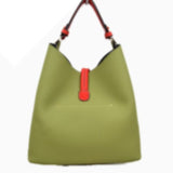 2 in 1 single handle hobo bad with stitch - stone