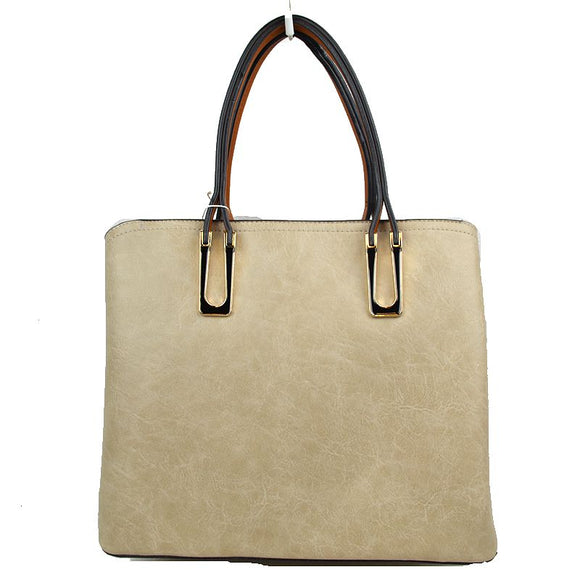Tote with pouch - beige