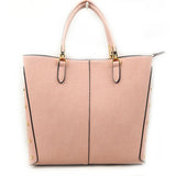 Textured & side sutd tote - blush