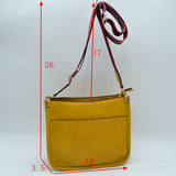 Fashion strap crossbody bag - brown