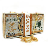 Cash Billions Clutch Bag - gold