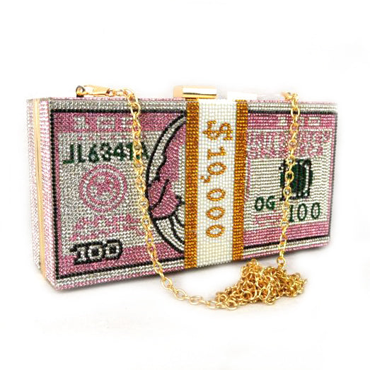 Cash Billions Clutch Bag - pink