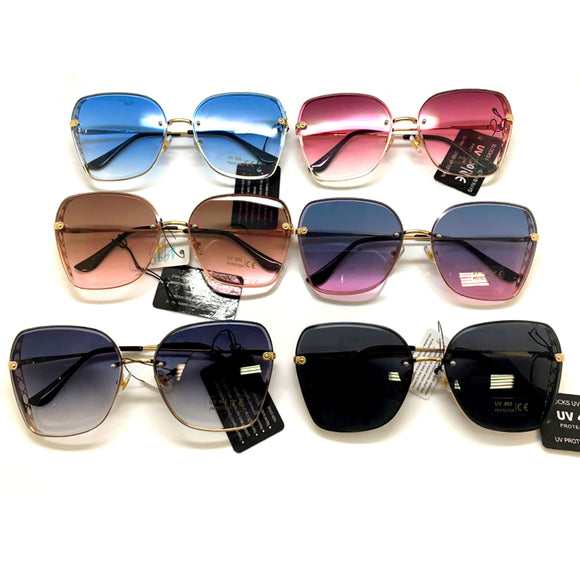 [12pcs] Unisex fashion sunglasses with metal frame