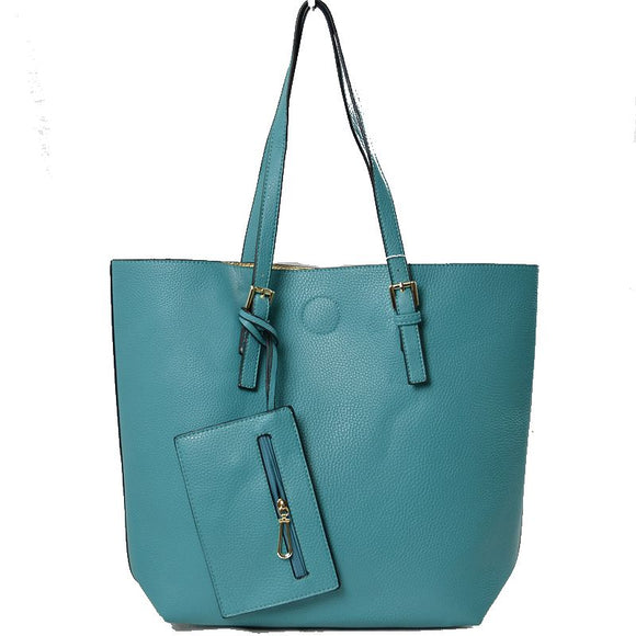 3 in 1 market tote - turquoise