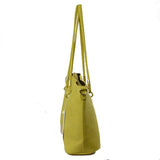 Long handle tote with pouch - beige