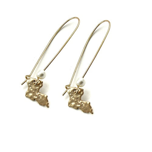 Louisiana State earring - gold