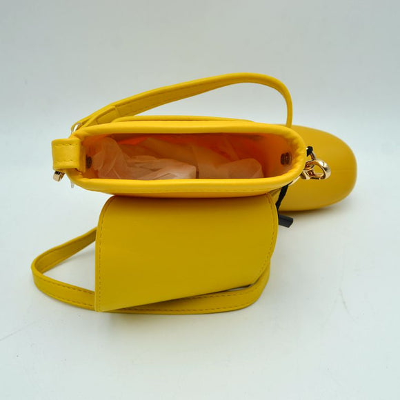 Rain boots crossbody bag - yellow