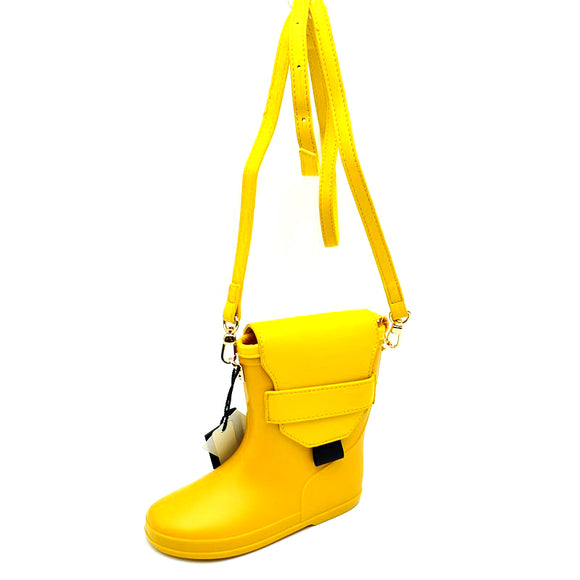 Rain boots crossbody bag - yellow